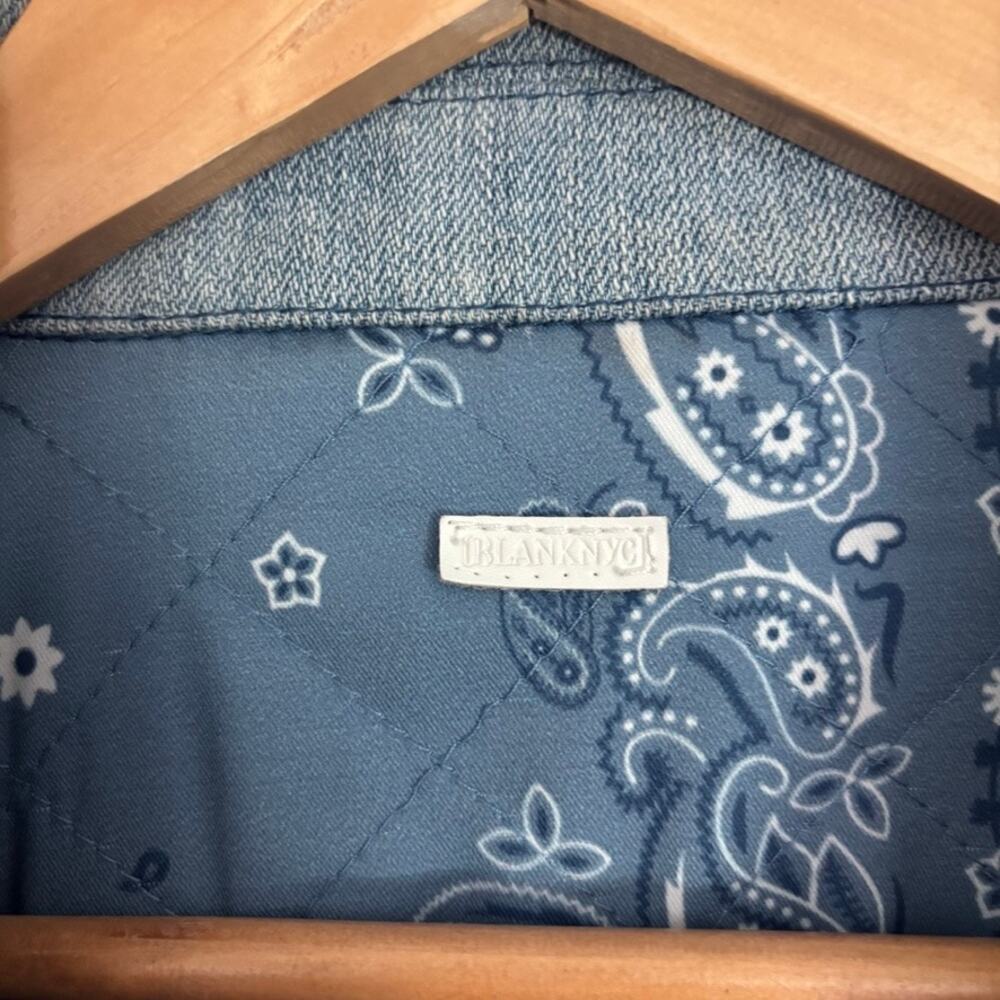 BLANKNYC Reversible Bandana Patchwork Quilted Jac… - image 8